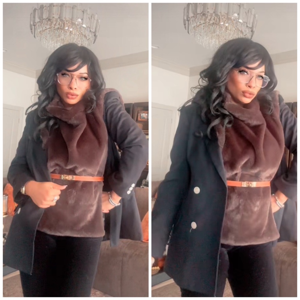 Elegant Black Double Breasted Blazer